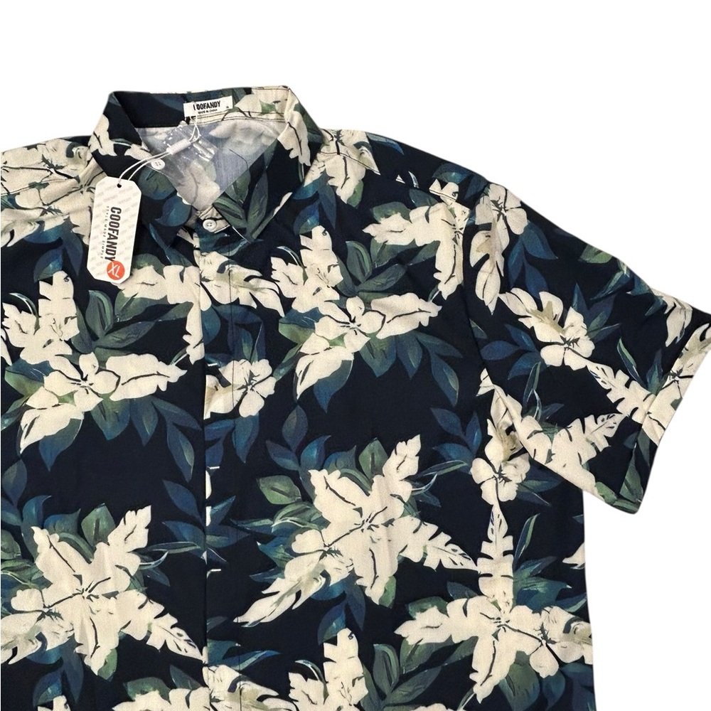 Coofandy Men's Floral‎ Shirt XL NWT